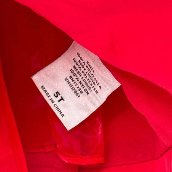 Jason Wu For Neiman Marcus Red Sleeveless Dress Crochet Collar Size 5T - Picture 2 of 11